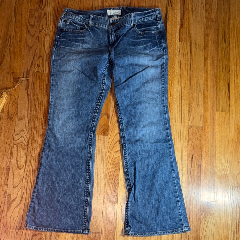 Maurices Blue Wide Leg Flare Jeans